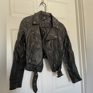 Faux leather Moto jacket